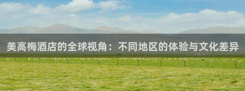 U8国际体育代理申请流程：美高梅酒店的全球视角：不同地区的体验与文化差异