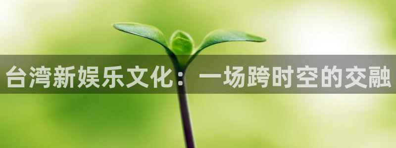 U8国际零能源集团：台湾新娱乐文化：一场跨时空的交融